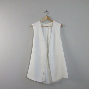 Club Monaco Cream Sleeveless Vest